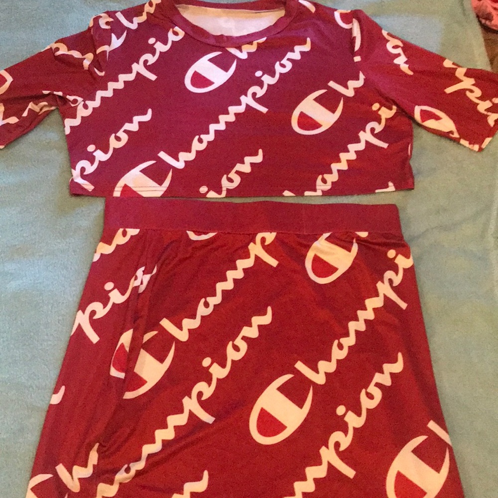 3 Large Champion outfits